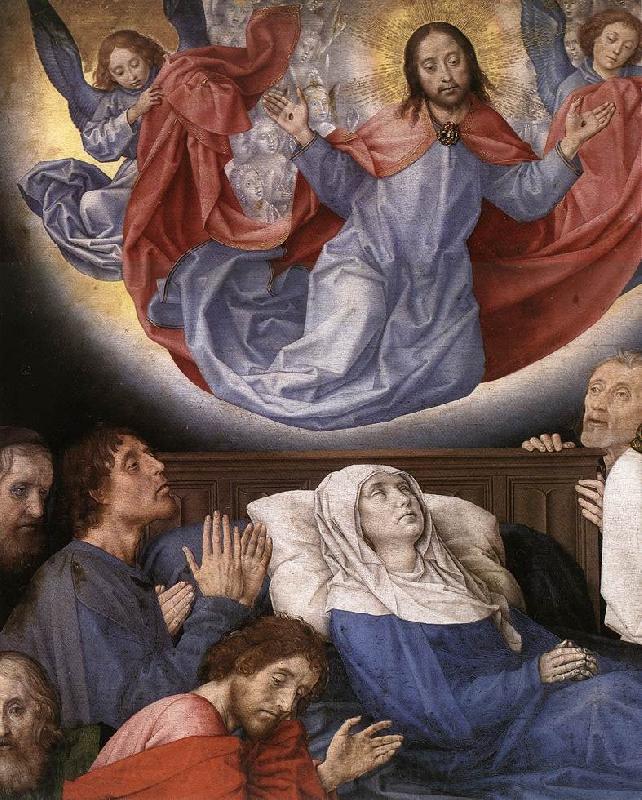 GOES, Hugo van der The Death of the Virgin (detail) Spain oil painting art
